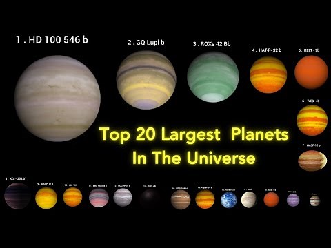Top 20 Largest Planets in The Universe | Biggest Planet in the Universe | Size Comparison of Planets