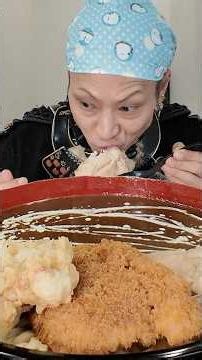 【大食い】長野で讃岐うどん！このカレーうどん、常識外れ。【手打ちさぬきうどん 心】【武士飯】#asmr #japanesefood #udon