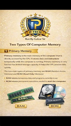 💻 Computer Memory क्या होती है?