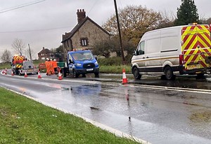 Burst water main leaves several areas and villages without water, forcing college to shut