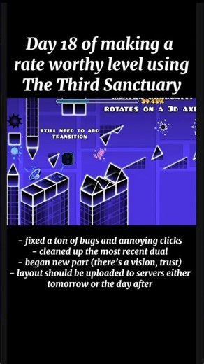 Day 18 of making a rate worthy level using The Third Sanctuary