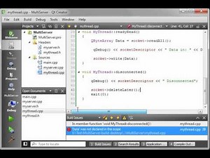 C++ Qt 68 - QTcpServer using multiple threads