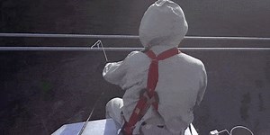 Inspecting Power Lines From a Helicopter Is One Shocking Job