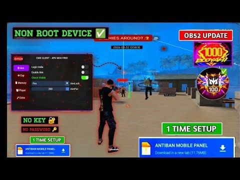 🔥Hack FF OB53 | Advance OB53 Mod Menu VIP | AntiBan 🔥