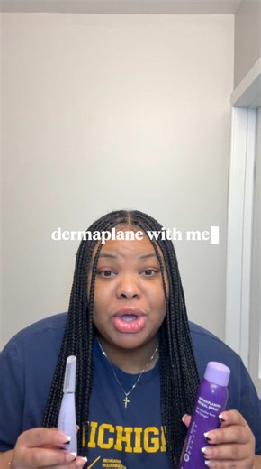 im glad i saved my neck hairs for this video😭this product was so helpful😌#dermaplane #dermaplaning #skincare #faceshaving #selfcareroutine