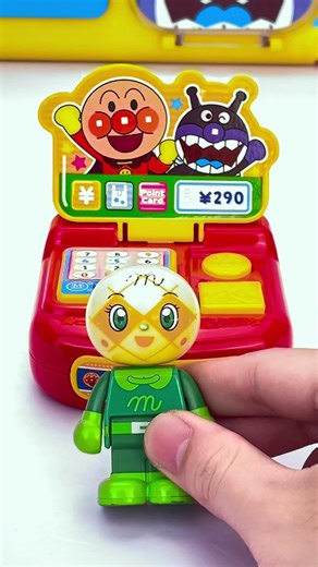 Satisfying ASMR Unboxing with Anpanman Sega Toys Mini Casher ASMR Video #asmr #shorts #anpanman
