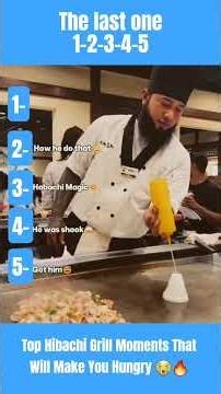 Top Hibachi Grill Moments That Will Make You Hungry 😭🔥 #viral #funny #ranking #usa #uk