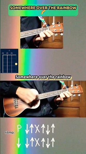 Somewhere over the rainbow - Ukulele karaoke #musicaconyannick
