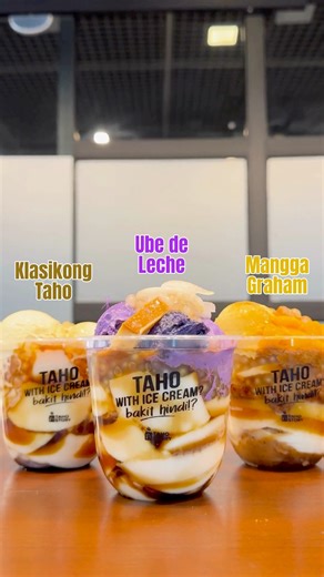 7.5K views · 130 reactions | Classic or with a twist, there’s a taho for every mood 襤籠 癩 Klasikong Taho – the OG Filipino comfort  Ube de Leche – creamy, dreamy, and ube-rrific  Mangga Graham – fruity, fun, and full of layers | Taho Story | Facebook