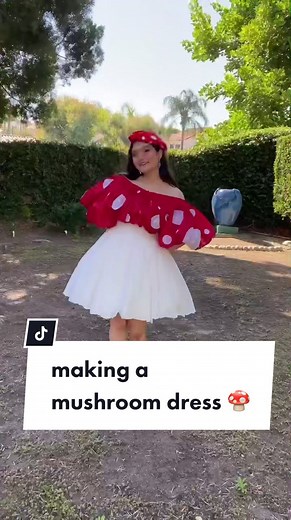 🍄🍄 making a mushroom dress 🍄🍄 using my @cricut! #diy #mushroom #fashion #cricut #craftingtutotirals #ad