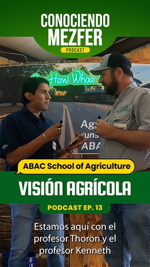 Conversando sobre agricultura, visión agrícola y educación con ABAC desde SUNBELT AG EXPO 2025 🌎🤠 En esta ocasión, desde Moultrie, Georgia. Fuimos afortunados de conversar con el Dr. Andrew Thoron, profesor de Abraham Baldwin Agricultural College (ABAC) y Kenneth Hill, farm manager de ABAC. Pláticando acerca de la agricultura y visión agrícola de la universidad. Gracias a esta entrevista continuamos fortaleciendo nuestra presencia en Estados Unidos, ampliando nuestro alcance internacional. MEZ