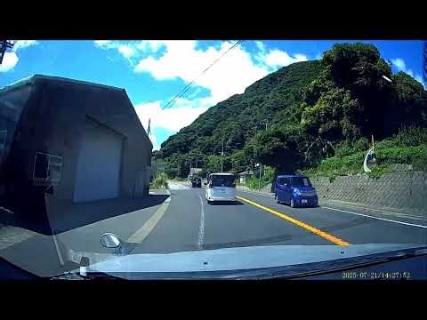 車載動画 鹿屋市 城山公園～リナシティ鹿屋前～国道504号～鹿屋バイパス～古江バイパス国道220号～佐多街道～国道224号～桜島港フェリー 撮影日2025 7 21（4 - 3）