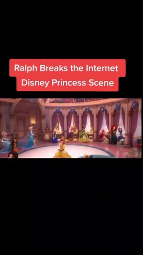 the princessess gathered together🙂 rare😁 the movie is WRECK IT RALPH #disney #wreckitralph #cartoon #movie #clips #tiktokviral #trending #fyp
