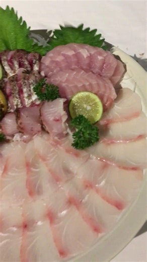Marlin, Kingfish, Red Snapper and Diamond Trevally Sushi