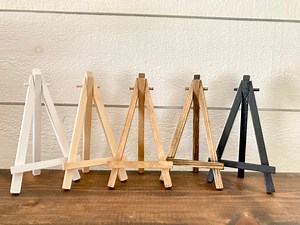 Mini Easel: 6 Inch Tiered Tray Sign Stand, Wedding Table Number Holder - Etsy