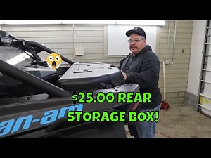 Can Am Maverick X3 Rear Storage Box Install