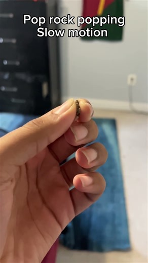 Pop rock popping in slow motion