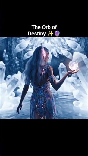 She walks with a glowing orb in hand. #Fantasy #ASMR #MagicVibes 🌌