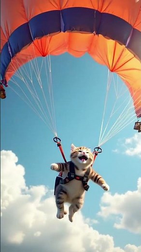 Skydiving Cat – The Fearless Feline in the Sky!