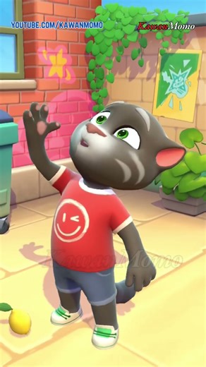 Talking Tom Cat in Real Live vs My Talking Tom Game || Talking Tom Eat Sour Lemon Zombie Mode On