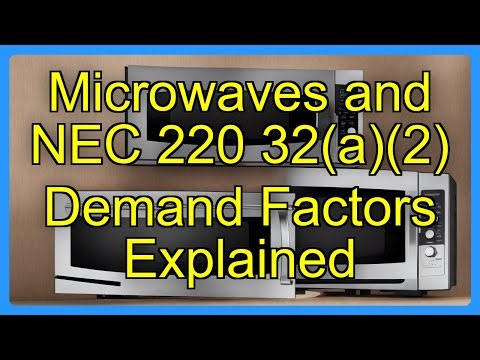 Microwaves and NEC 220 32(a)(2) Demand Factors Explained