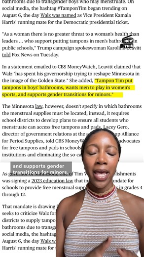 Why is MAGA getting so emotional over Tim Walz wanting to give out free tampons? | NowThis Impact