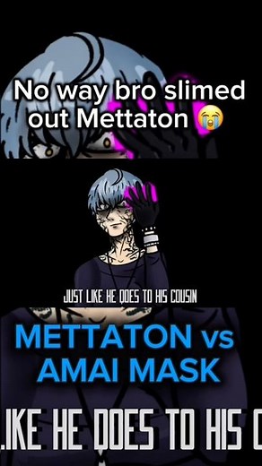 METTATON VS AMAI MASK Rap Battle! 💗🎤✨ (pt 7) #undertale #rap #onepunchman #anime #deltarune
