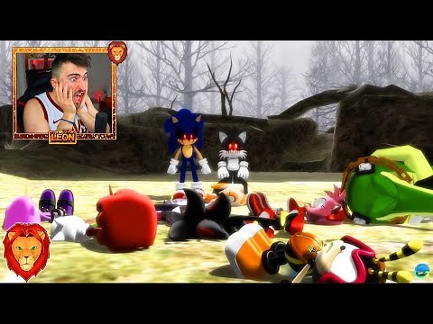SONIC.EXE MATA A TODOS LOS PERSONAJES DE SONIC *MUCHO MIEDO* 😱😰 | VIDEOREACCION LEON PICARON