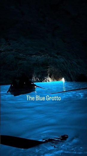 Experience the magical electric blue glow of Capri’s Blue Grotto #travel #italytravel #italy #capri