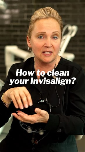 17 reactions | 瘟 How to Clean Invisalign Trays Brush your trays every time you brush your teeth to keep them fresh and clear. If they still look cloudy after 3–4 days, use an appliance cleaning solution with a container.  Just dissolve the solution in water, place your Invisalign inside, and let it soak for 30 minutes. ⏳  Have you tried cleaning your Invisalign this way? #InvisalignCare #NaturalDentistry #DentalCosmetics | Natural and Cosmetic Dentistry | Facebook