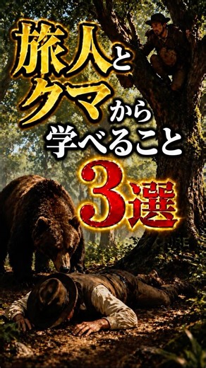 旅人とクマから学べること3選 #イソップ物語 #むかしばなし #ビジネス