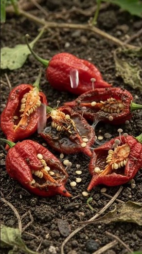 How a Rotten Carolina Reaper Grows Into a New Plant! 🌶️🌱 | Seed Germination