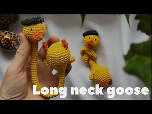 Long neck goose. How to crochet