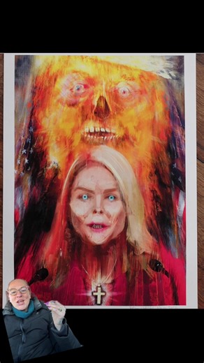 I found the best artist on the other platform, wefail1 go check them out! #artist #trump #egregore #demon #witch