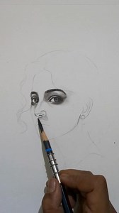 155K views · 1.8K reactions | Her soul shines through the charcoal, a masterpiece of shadows❤️  Charcoal on Paper ( Full Tutorial) | Line and Shape | Facebook