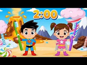 Toothquake! | Brush Your Teeth Song | 2 Minute Timer | Toddler Learning