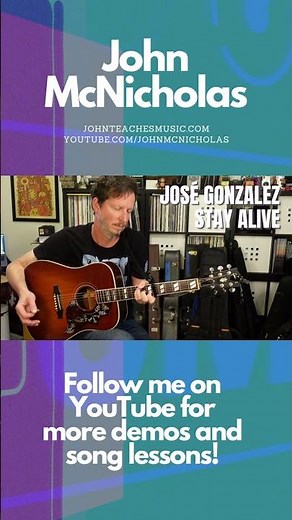 José Gonzalez - Stay Alive - Guitar Lesson and Tutorial