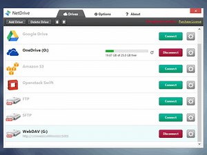 Netdrive 2.6 繁體中文化,把FTP,NAS,雲端硬碟,虛擬硬碟整合至本機