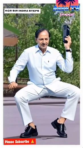 KCR Dancing on Dayi Dayi Damma | Indra Movie Song # Chiranjeevi Hit Dance#KCR#shorts #viral#trending