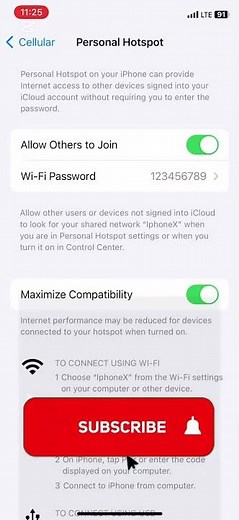 How to Set Mobile Hotspot Data Limit on iPhone #iphonetips #hotspot #datalimit