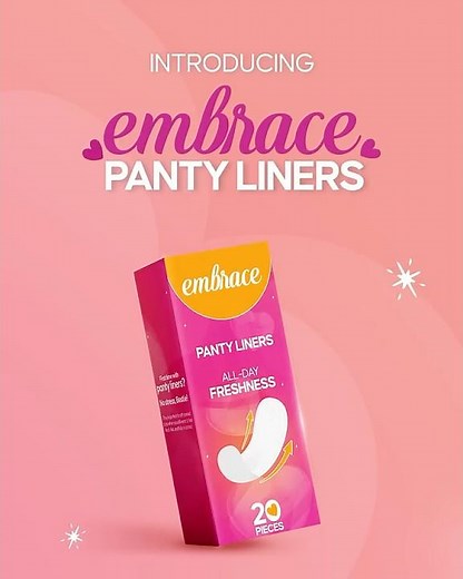 Introducing Embrace Panty Liners: Uninterrupted freshness all day
