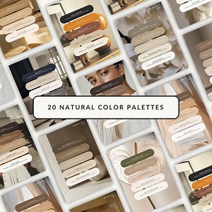 20 Natural Color Palettes – Earthy Tones | PDF Download With Hex, Rgb, Cmyk Codes - Etsy