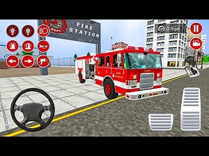 Truck Pemadam Kebakaran Panjang Padamkan Api Kota - Mobil Balap Simulator Android Gameplay