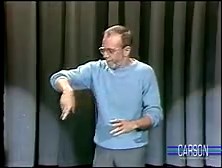 George Carlin Stand Up Comedy Routine on Johnny Carson's Tonight Show, 1986