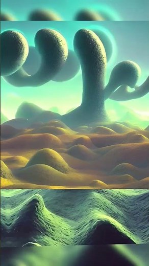 Beyond the Imagination: An AI-Generated Alien Landscape
