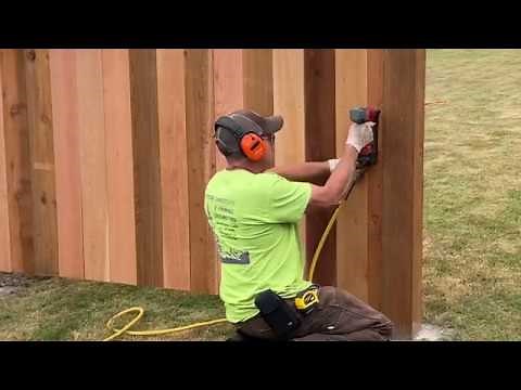Build a Cedar Privacy Fence Part 3 – Install the Pickets
