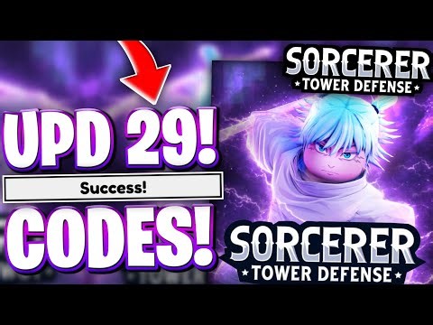 ⚡KASHIMO! ALL NEW CULLING GAMES UPDATE 29 CODES FOR SORCERER TD! ROBLOX SORCERER TOWER DEFENSE CODES