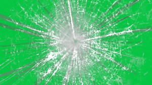 Download Glass Breaking effect by bullet, gun fire on glass, glass crack, glass broken, glass bullet hole overlay effect animation on green screen chroma key transparent background for free