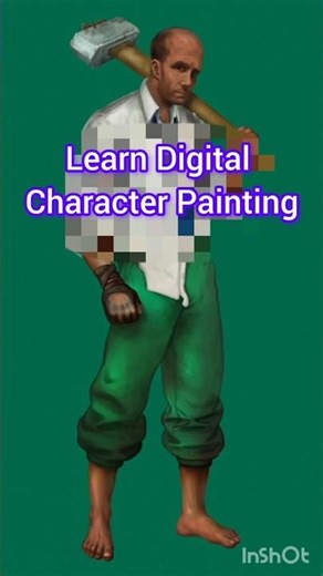 Learn Digital Character Painting || #characterdesign #shorts #reels
