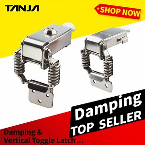 [Hot Item] High Quality Stainless Steel 304 Damping & Vertical Toggle Latch Draw Latch Lock Hasp for Industrial Machinery